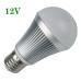 Bec LED Glob Mat E27 7W Aluminiu 12V